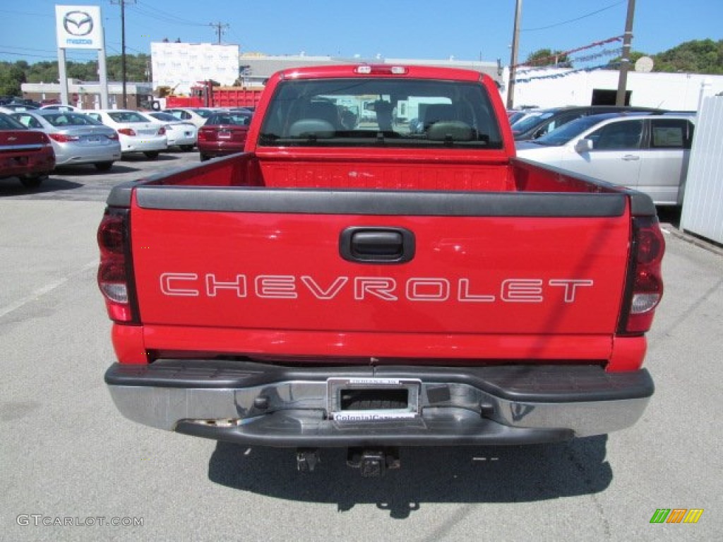 2005 Silverado 1500 LS Extended Cab 4x4 - Victory Red / Dark Charcoal photo #8