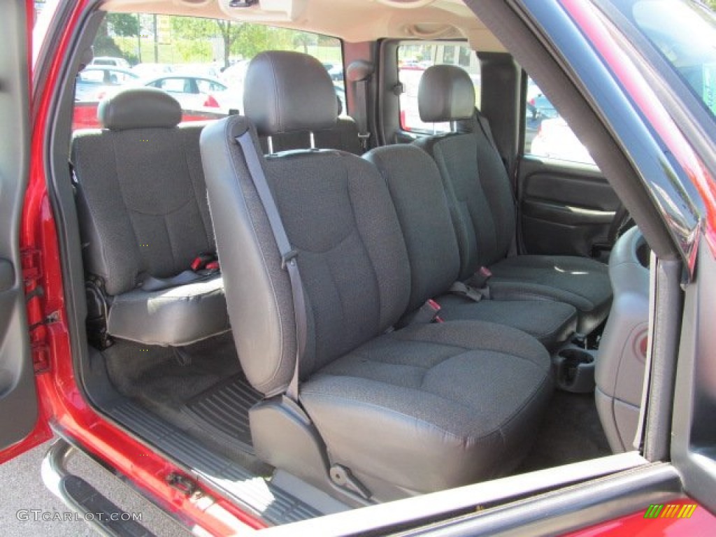Dark Charcoal Interior 2005 Chevrolet Silverado 1500 LS Extended Cab 4x4 Photo #71078219