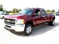 Deep Ruby Metallic 2013 Chevrolet Silverado 3500HD LT Crew Cab 4x4 Dually Exterior