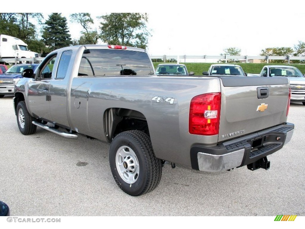 Graystone Metallic 2013 Chevrolet Silverado 2500HD Work Truck Extended Cab 4x4 Exterior Photo #71078929