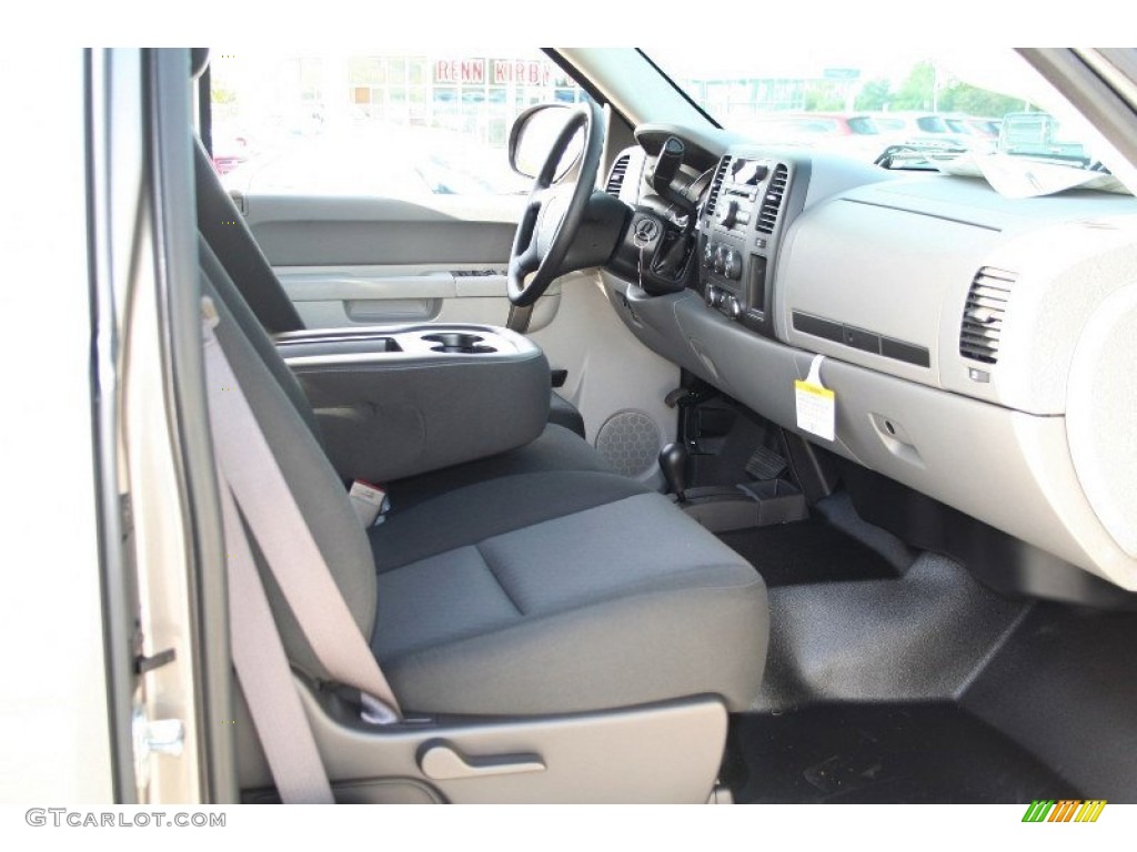 Dark Titanium Interior 2013 Chevrolet Silverado 2500HD Work Truck Extended Cab 4x4 Photo #71078962