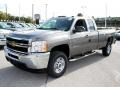 Graystone Metallic - Silverado 2500HD Work Truck Extended Cab 4x4 Photo No. 10