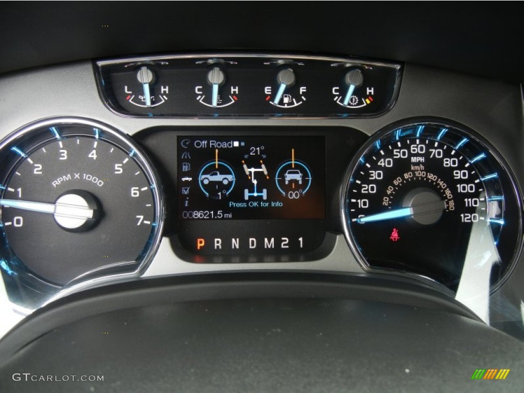 2012 Ford F150 Platinum SuperCrew 4x4 Gauges Photo #71079019