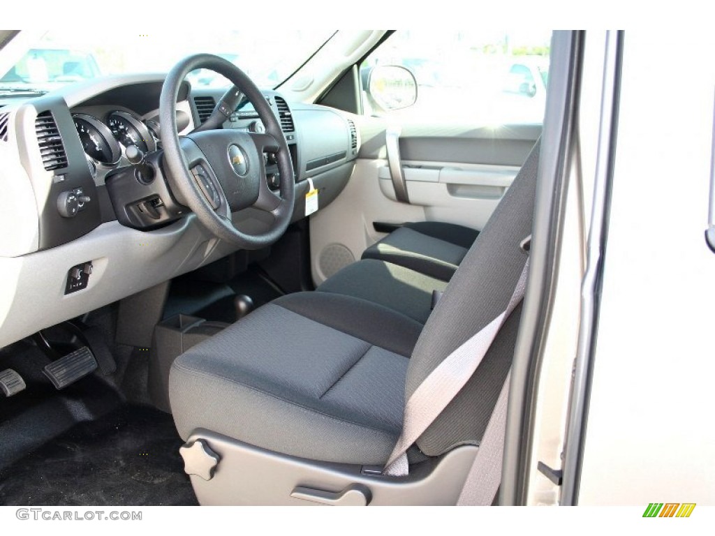 Dark Titanium Interior 2013 Chevrolet Silverado 2500HD Work Truck Extended Cab 4x4 Photo #71079063