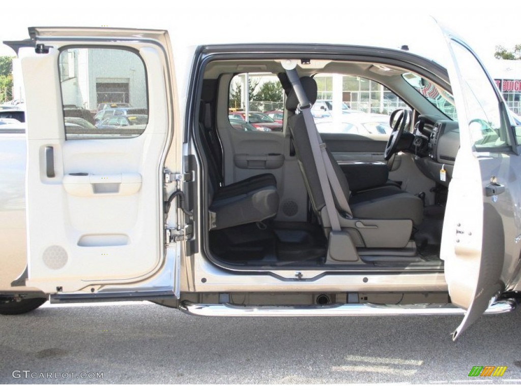 Dark Titanium Interior 2013 Chevrolet Silverado 2500HD Work Truck Extended Cab 4x4 Photo #71079079