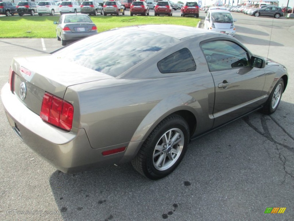 2005 Mustang V6 Deluxe Coupe - Mineral Grey Metallic / Medium Parchment photo #5