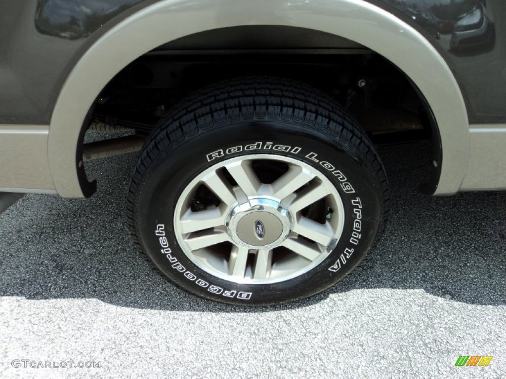 2005 F150 Lariat SuperCrew - Dark Stone Metallic / Tan photo #4