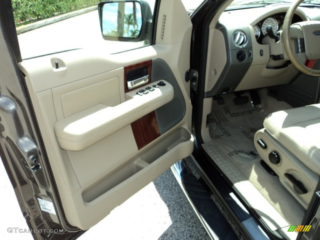 2005 F150 Lariat SuperCrew - Dark Stone Metallic / Tan photo #16