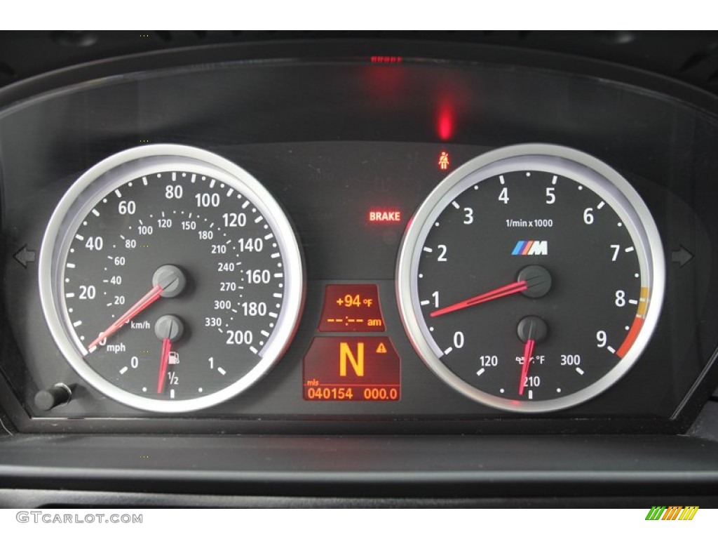 2008 BMW M5 Sedan Gauges Photo #71080221