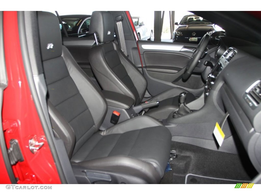 Titan Black Interior 2013 Volkswagen Golf R 4 Door 4Motion Photo #71080390