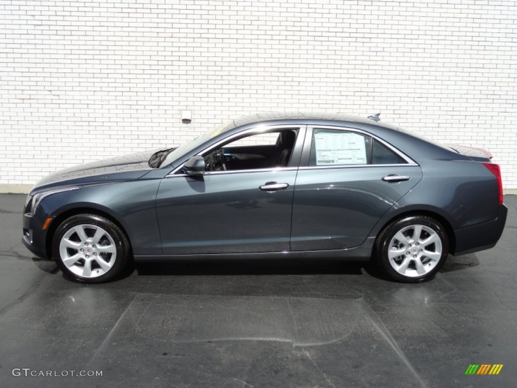 Thunder Gray ChromaFlair 2013 Cadillac ATS 3.6L Performance AWD Exterior Photo #71082475