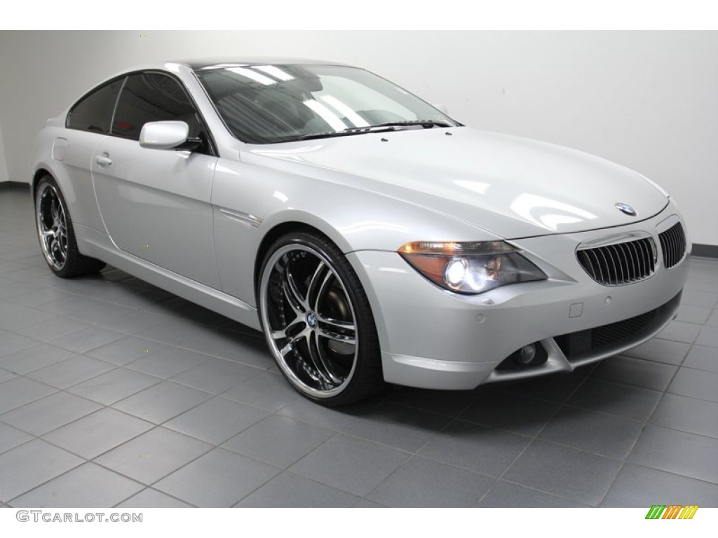 Titanium Silver Metallic 2005 BMW 6 Series 645i Coupe Exterior Photo #71082601