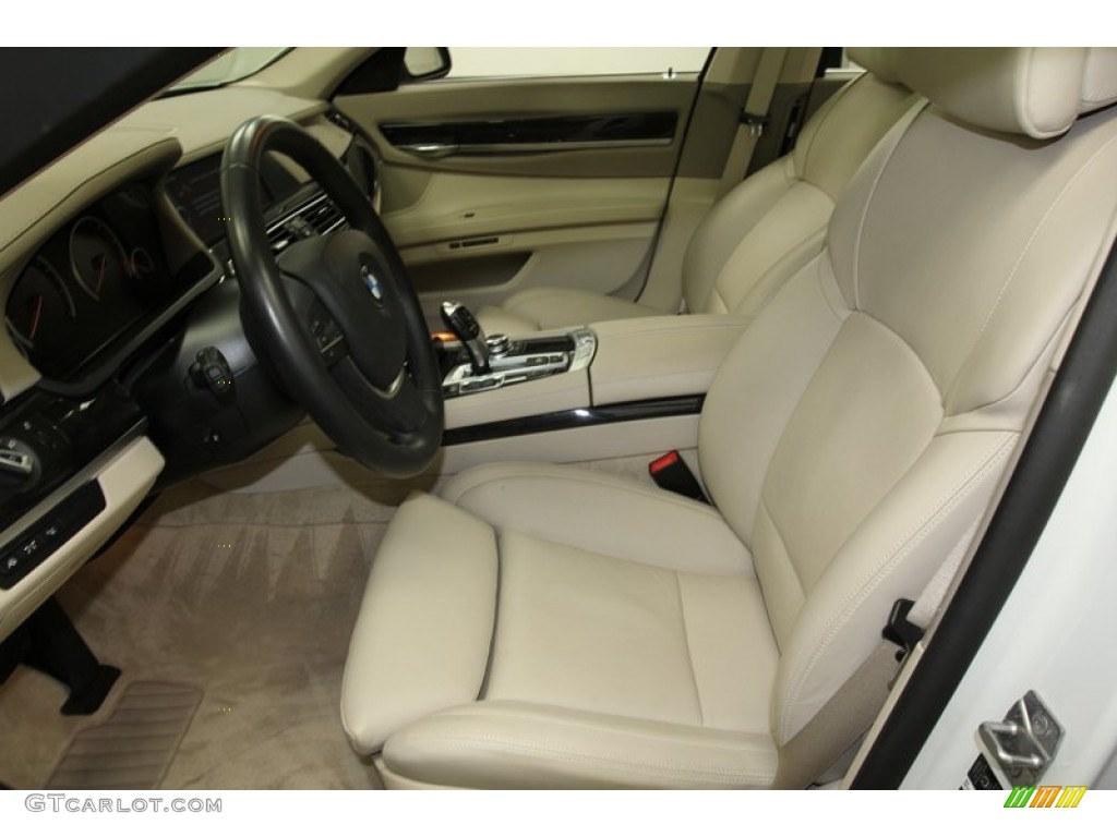 Oyster Interior 2012 BMW 7 Series 750Li Sedan Photo #71082961