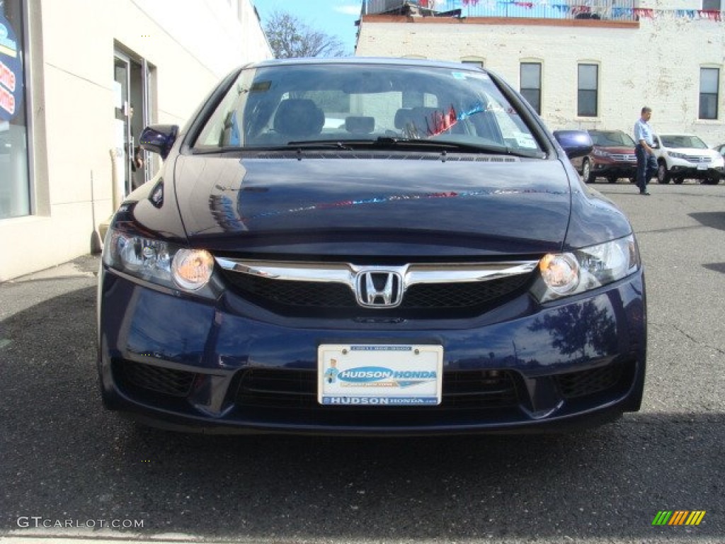 2010 Civic LX Sedan - Royal Blue Pearl / Gray photo #2
