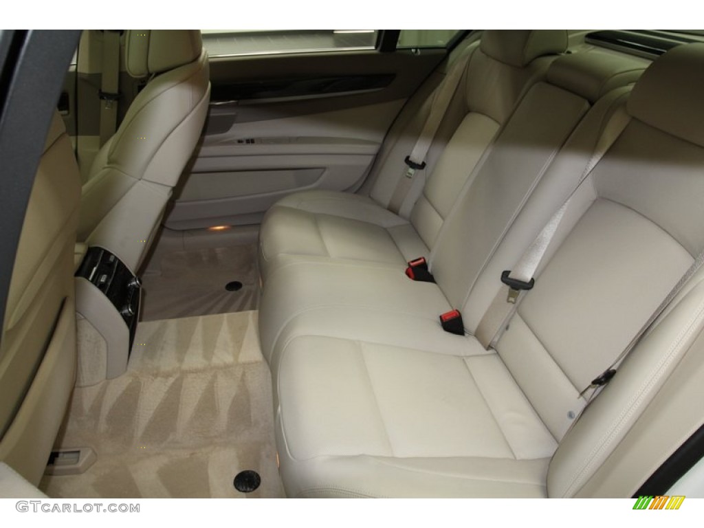 Oyster Interior 2012 BMW 7 Series 750Li Sedan Photo #71083057