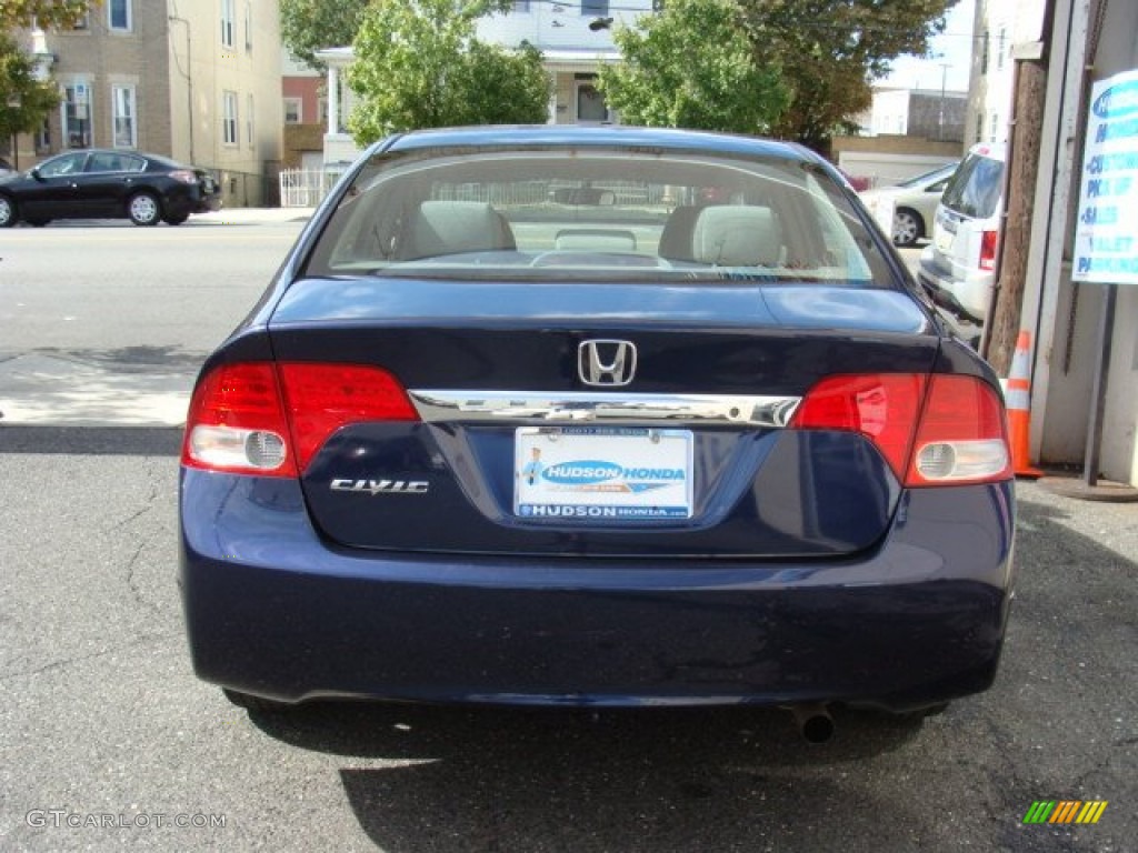 2010 Civic LX Sedan - Royal Blue Pearl / Gray photo #5