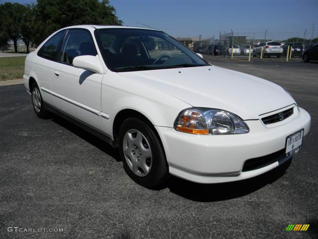 1998 Civic EX Coupe - Taffeta White / Gray photo #3