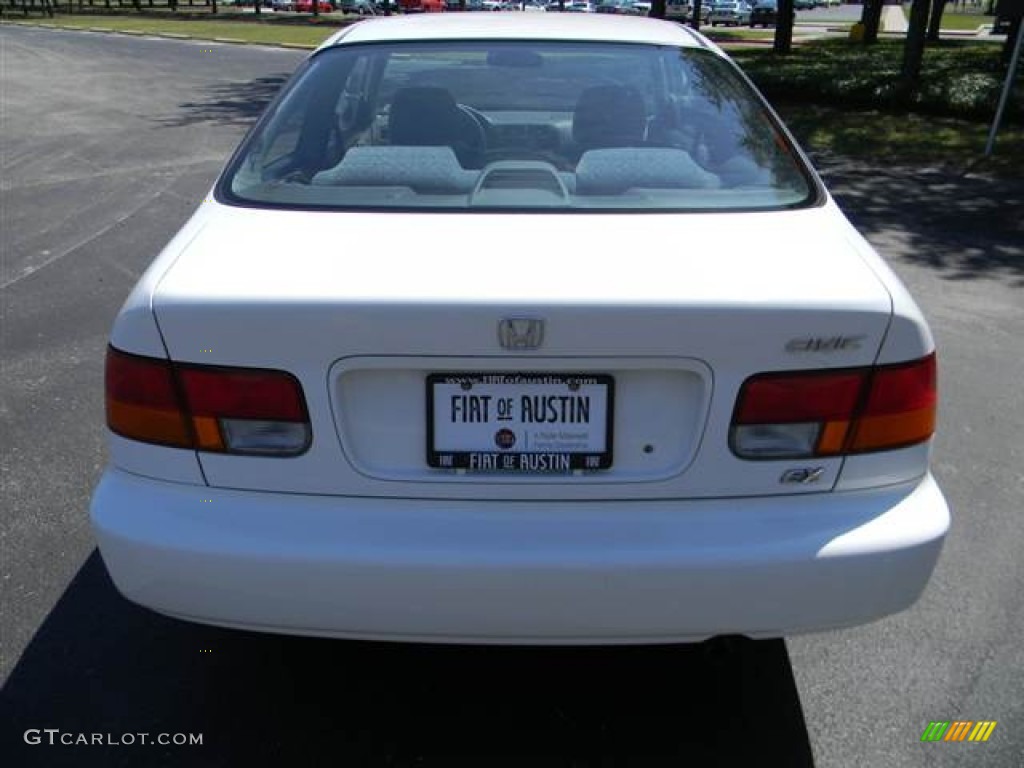 1998 Civic EX Coupe - Taffeta White / Gray photo #6