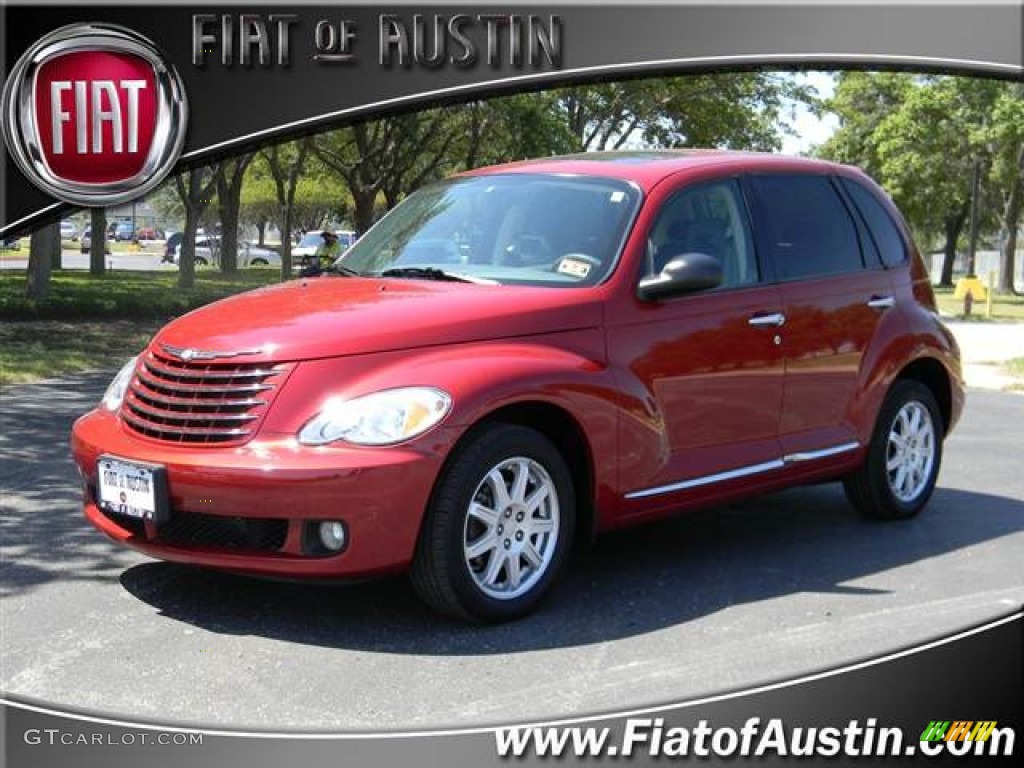 2010 PT Cruiser Classic - Inferno Red Crystal Pearl / Pastel Slate Gray photo #1