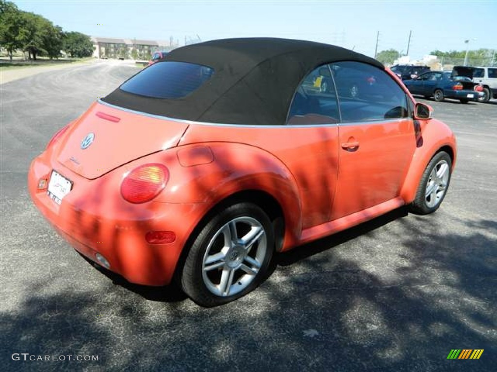 2005 New Beetle GLS 1.8T Convertible - Sundown Orange / Black photo #5