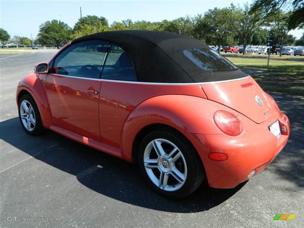 2005 New Beetle GLS 1.8T Convertible - Sundown Orange / Black photo #7