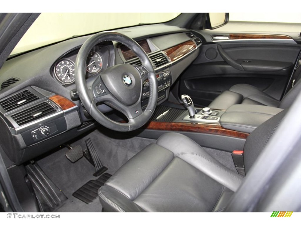 Black Interior 2009 BMW X5 xDrive48i Photo #71084575