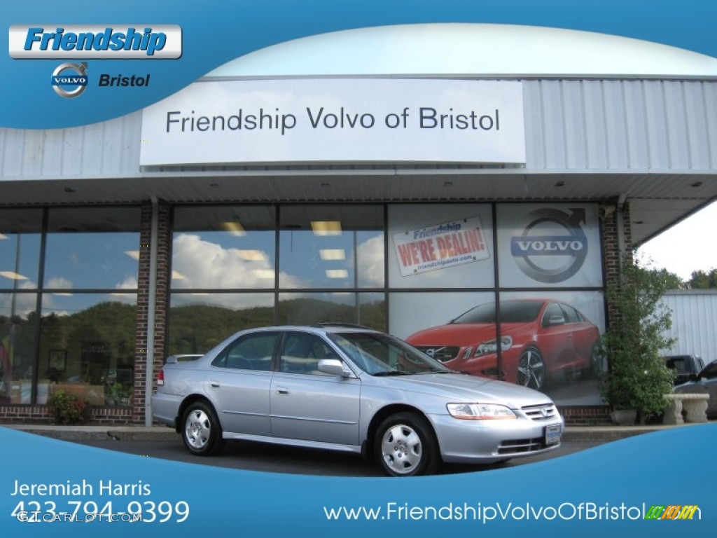 2002 Accord EX V6 Sedan - Satin Silver Metallic / Quartz Gray photo #1