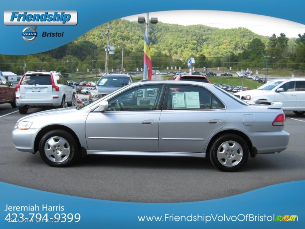 2002 Accord EX V6 Sedan - Satin Silver Metallic / Quartz Gray photo #2