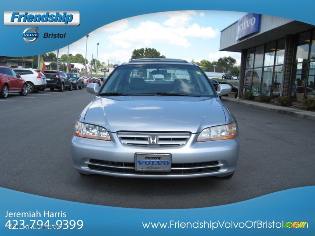 2002 Accord EX V6 Sedan - Satin Silver Metallic / Quartz Gray photo #4