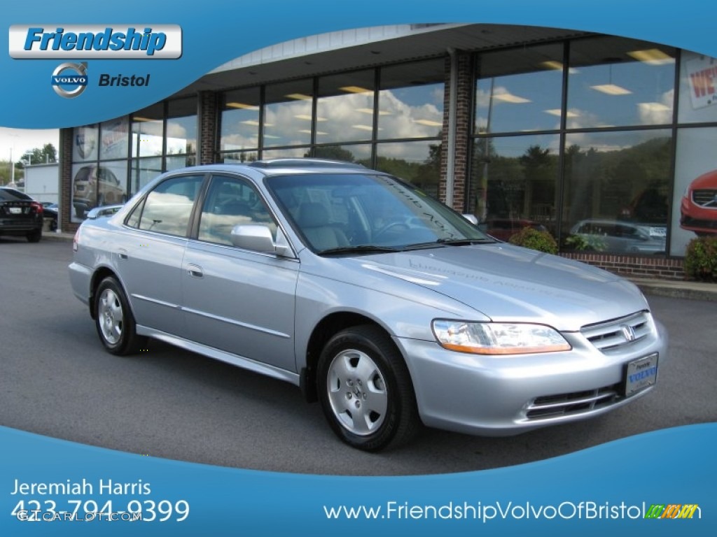 2002 Accord EX V6 Sedan - Satin Silver Metallic / Quartz Gray photo #5