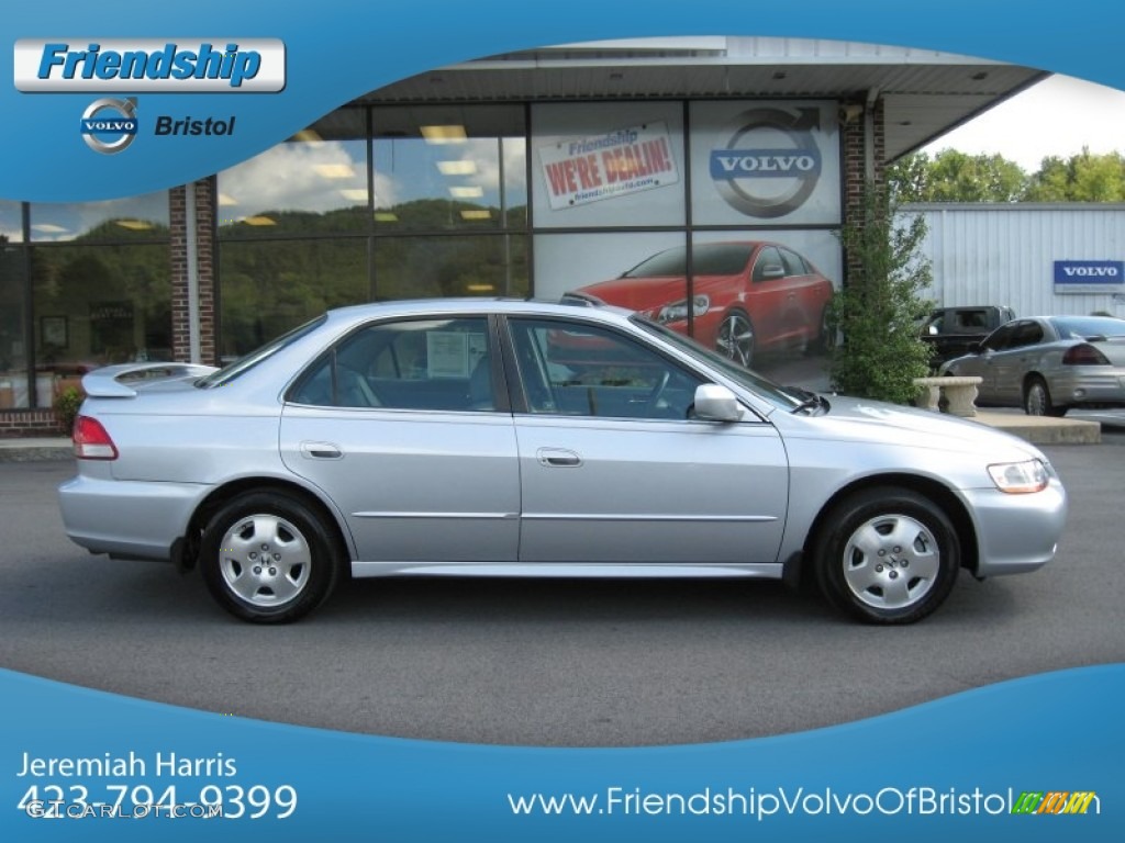 2002 Accord EX V6 Sedan - Satin Silver Metallic / Quartz Gray photo #6