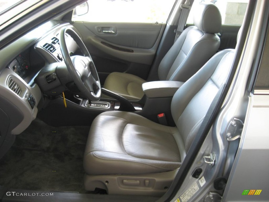 2002 Accord EX V6 Sedan - Satin Silver Metallic / Quartz Gray photo #16