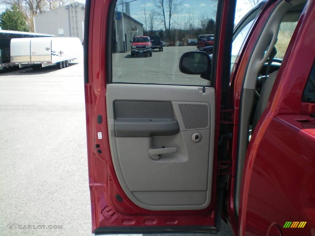 2006 Ram 1500 SLT Quad Cab 4x4 - Inferno Red Crystal Pearl / Khaki Beige photo #22