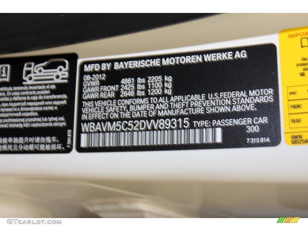 2013 X1 Color Code 300 for Alpine White Photo #71086876