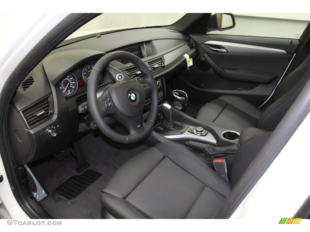 Black Interior 2013 BMW X1 xDrive 35i Photo #71086888