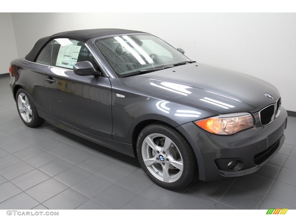 2013 1 Series 128i Convertible - Mineral Gray Metallic / Black photo #8