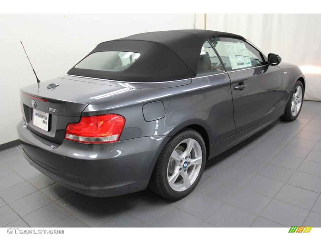 2013 1 Series 128i Convertible - Mineral Gray Metallic / Black photo #9