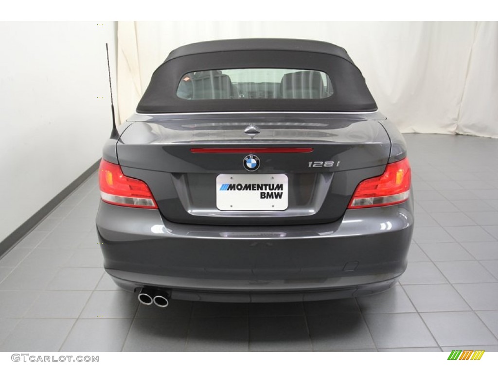 2013 1 Series 128i Convertible - Mineral Gray Metallic / Black photo #11