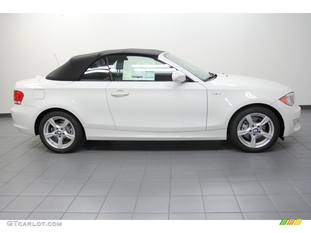 2013 1 Series 128i Convertible - Alpine White / Black photo #6