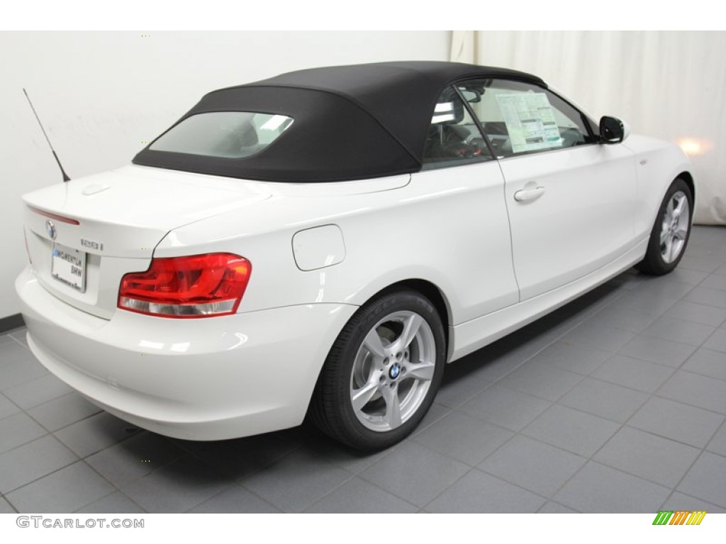 2013 1 Series 128i Convertible - Alpine White / Black photo #9