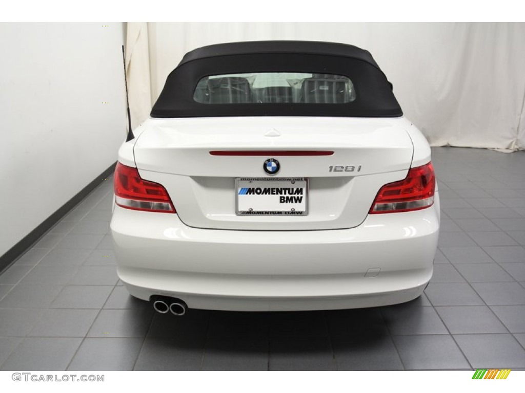 2013 1 Series 128i Convertible - Alpine White / Black photo #11