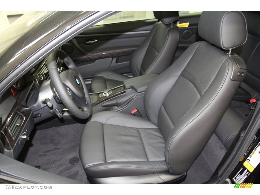 Black Interior 2013 BMW 3 Series 335i Coupe Photo #71087710
