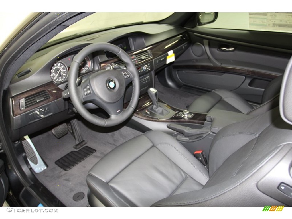 Black Interior 2013 BMW 3 Series 335i Coupe Photo #71087786
