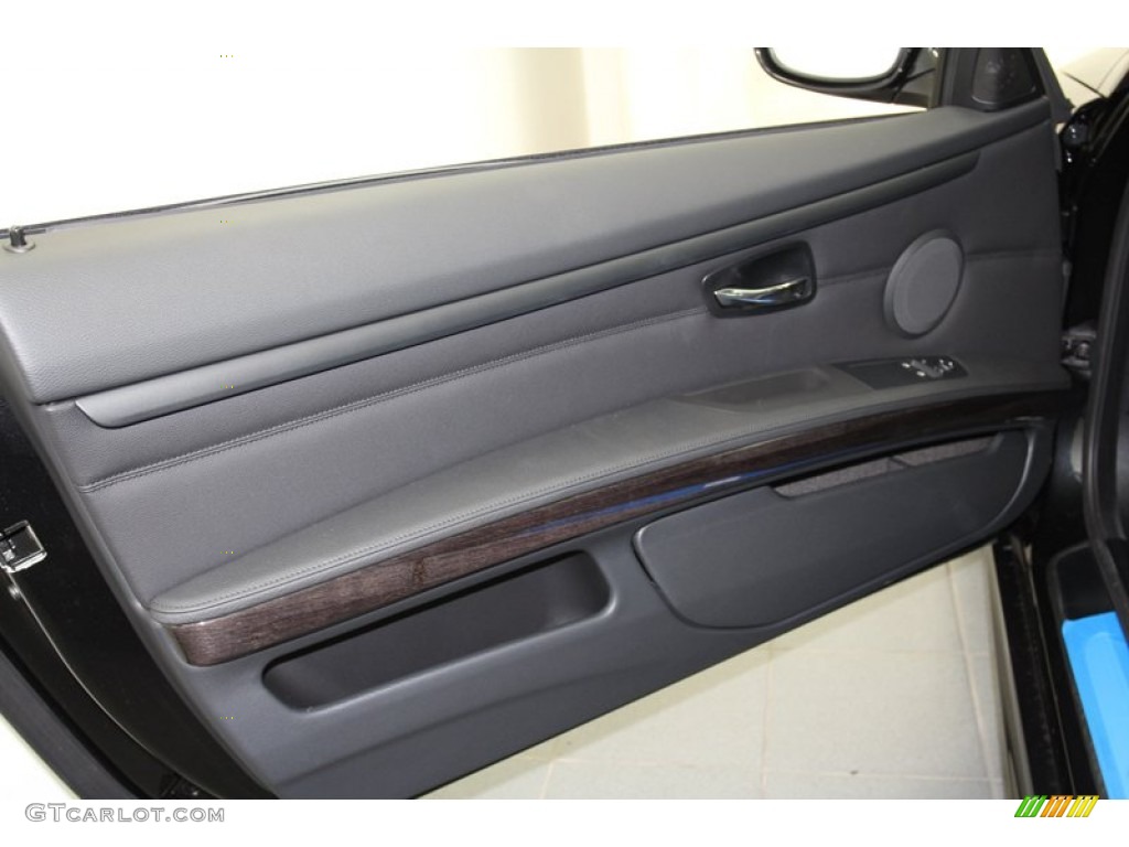 2013 BMW 3 Series 335i Coupe Black Door Panel Photo #71087803