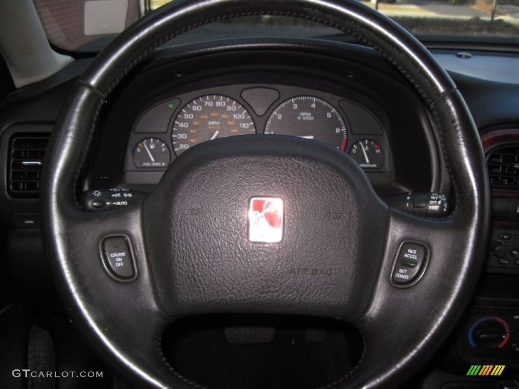 2002 Saturn L Series L300 Sedan Gray Steering Wheel Photo #71089546