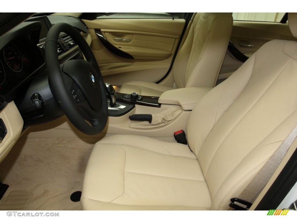 2013 3 Series 328i Sedan - Mineral White Metallic / Venetian Beige photo #3