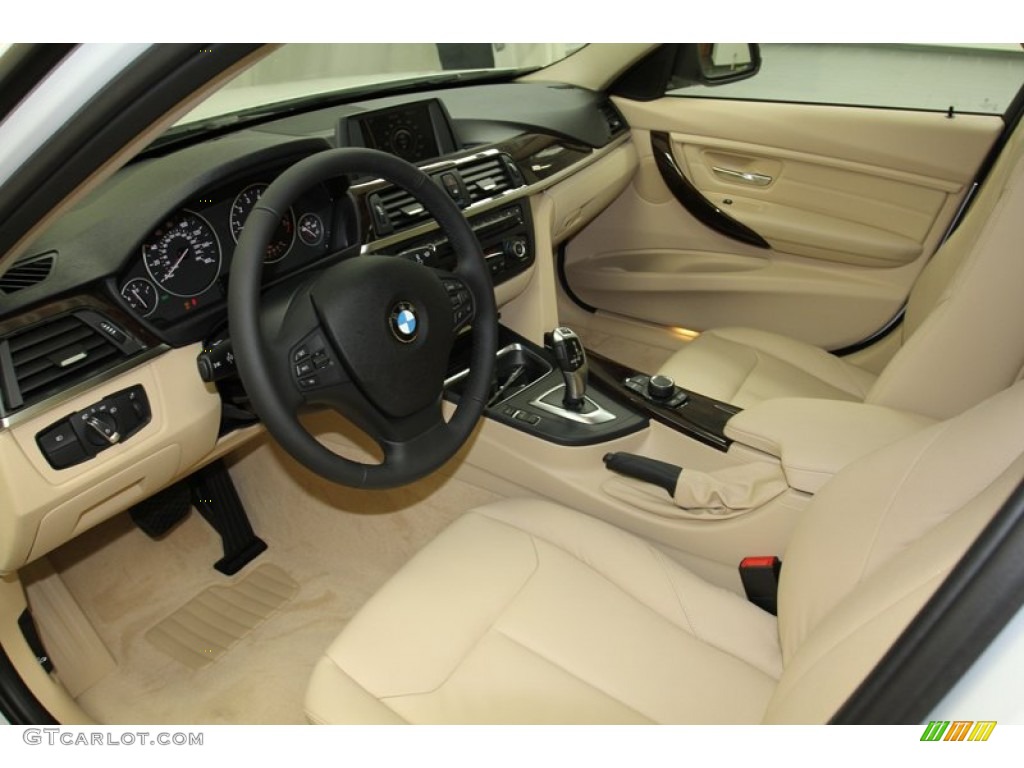 2013 3 Series 328i Sedan - Mineral White Metallic / Venetian Beige photo #11