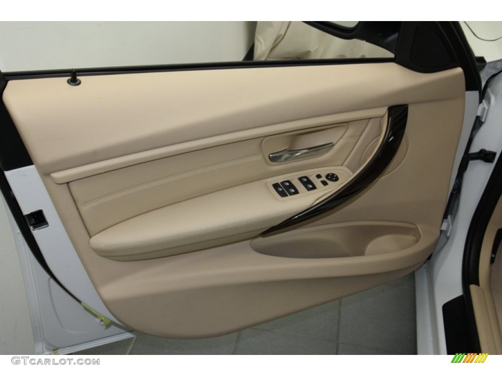 2013 3 Series 328i Sedan - Mineral White Metallic / Venetian Beige photo #13