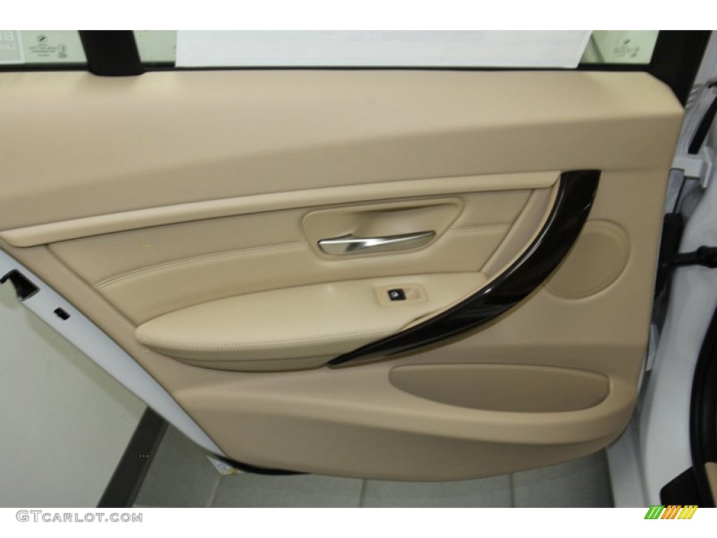 2013 3 Series 328i Sedan - Mineral White Metallic / Venetian Beige photo #25