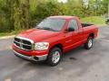 2007 Flame Red Dodge Ram 1500 SLT Regular Cab  photo #7